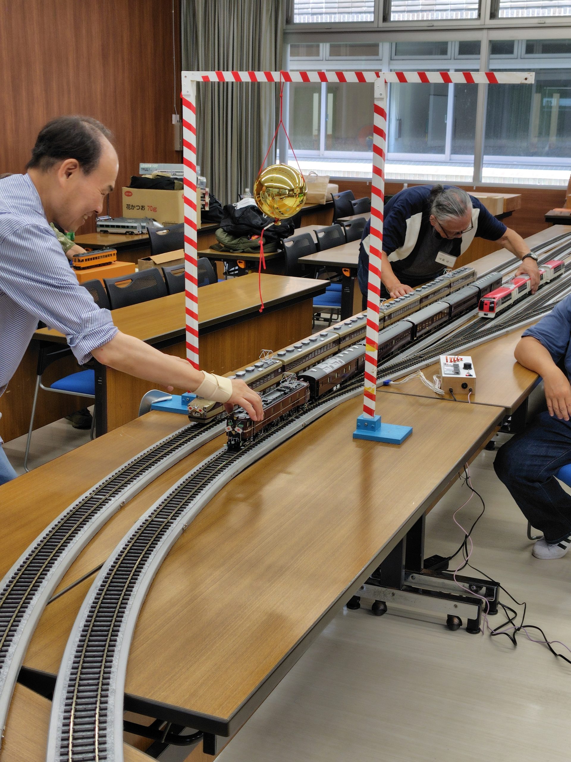 合運開通式の予行演習