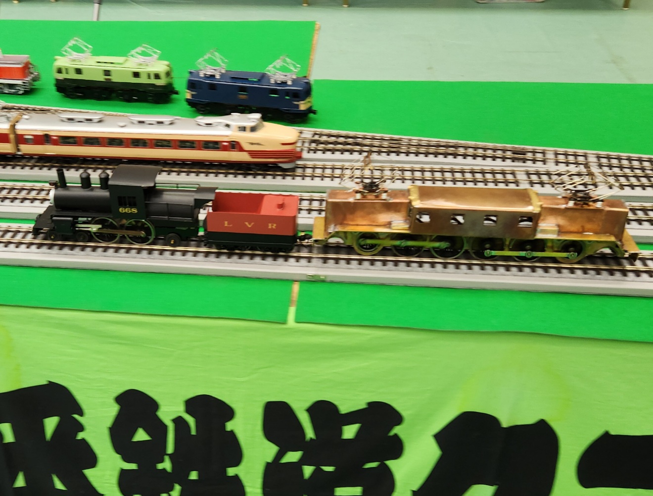 米・リハイバレー鉄道キャメルバック蒸機とPRR　L5A電機（建持会員）